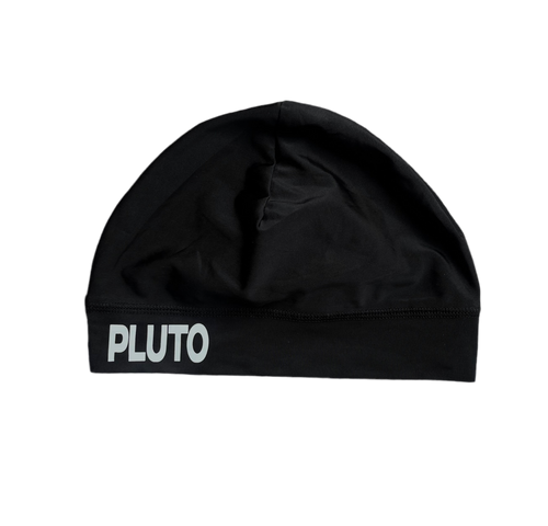Black satin skull cap