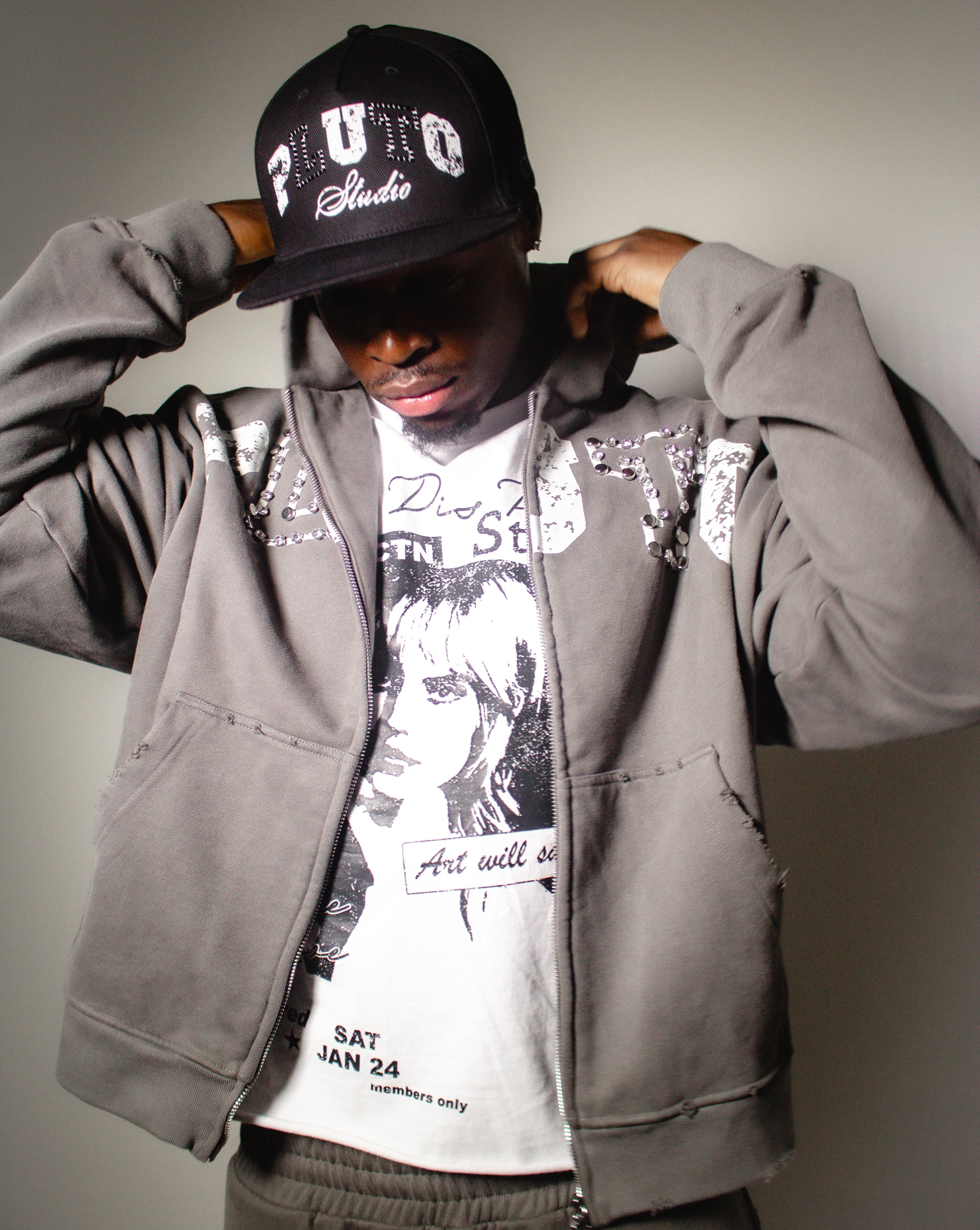 HARLEY GREY HOODIE